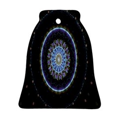 Colorful Hypnotic Circular Rings Space Ornament (bell) by Mariart