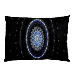 Colorful Hypnotic Circular Rings Space Pillow Case (two Sides) by Mariart