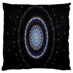 Colorful Hypnotic Circular Rings Space Standard Flano Cushion Case (two Sides) by Mariart