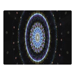 Colorful Hypnotic Circular Rings Space Double Sided Flano Blanket (large)  by Mariart