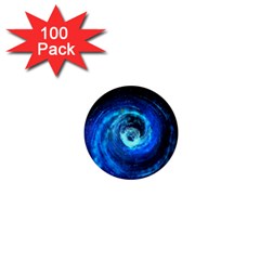 Blue Black Hole Galaxy 1  Mini Buttons (100 Pack)  by Mariart