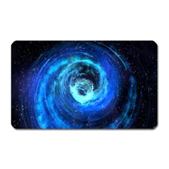 Blue Black Hole Galaxy Magnet (rectangular) by Mariart