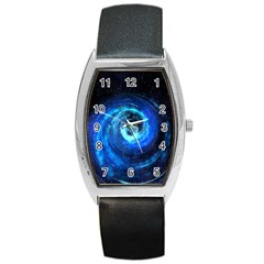 Blue Black Hole Galaxy Barrel Style Metal Watch by Mariart