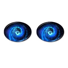 Blue Black Hole Galaxy Cufflinks (oval) by Mariart