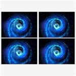 Blue Black Hole Galaxy Belt Buckles Front