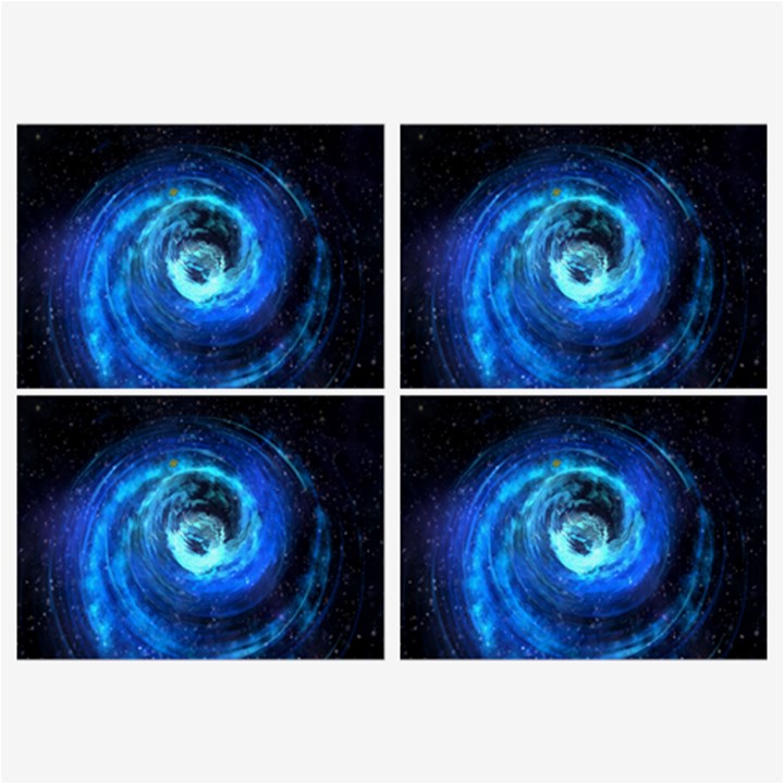 Blue Black Hole Galaxy Belt Buckles