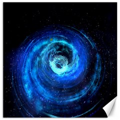 Blue Black Hole Galaxy Canvas 12  X 12  