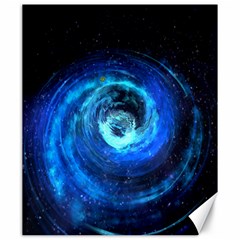 Blue Black Hole Galaxy Canvas 20  X 24  