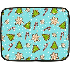 Ginger Cookies Christmas Pattern Double Sided Fleece Blanket (mini)  by Valentinaart