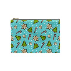 Ginger Cookies Christmas Pattern Cosmetic Bag (medium)  by Valentinaart