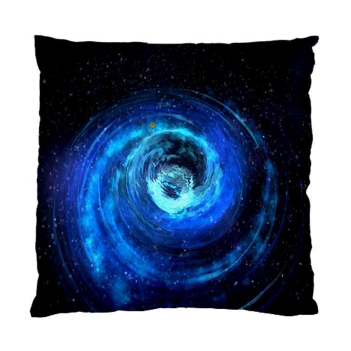 Blue Black Hole Galaxy Standard Cushion Case (Two Sides)