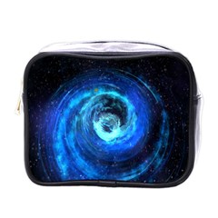 Blue Black Hole Galaxy Mini Toiletries Bags