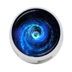 Blue Black Hole Galaxy 4-port Usb Hub (one Side)