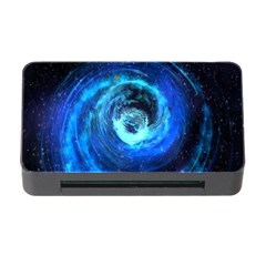 Blue Black Hole Galaxy Memory Card Reader With Cf