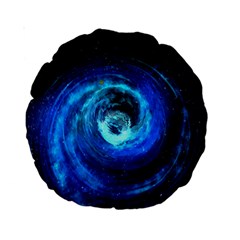 Blue Black Hole Galaxy Standard 15  Premium Round Cushions by Mariart