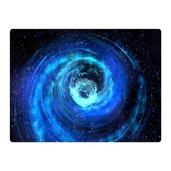 Blue Black Hole Galaxy Double Sided Flano Blanket (mini)  by Mariart