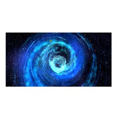 Blue Black Hole Galaxy Satin Shawl by Mariart