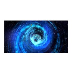 Blue Black Hole Galaxy Satin Wrap by Mariart