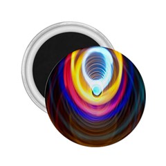 Colorful Glow Hole Space Rainbow 2 25  Magnets