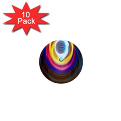 Colorful Glow Hole Space Rainbow 1  Mini Magnet (10 Pack)  by Mariart