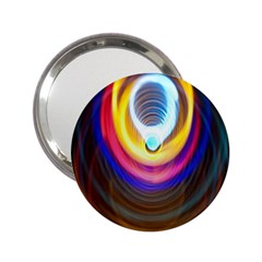 Colorful Glow Hole Space Rainbow 2 25  Handbag Mirrors