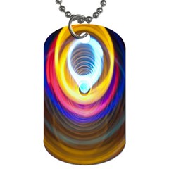 Colorful Glow Hole Space Rainbow Dog Tag (one Side) by Mariart