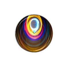 Colorful Glow Hole Space Rainbow Hat Clip Ball Marker by Mariart