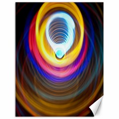 Colorful Glow Hole Space Rainbow Canvas 12  X 16  