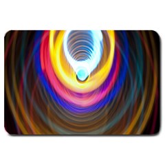 Colorful Glow Hole Space Rainbow Large Doormat 