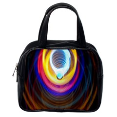 Colorful Glow Hole Space Rainbow Classic Handbags (one Side)