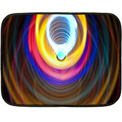 Colorful Glow Hole Space Rainbow Double Sided Fleece Blanket (mini) 