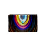 Colorful Glow Hole Space Rainbow Cosmetic Bag (Small)  Front