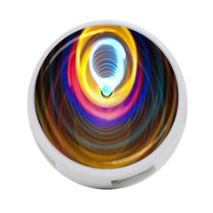 Colorful Glow Hole Space Rainbow 4-port Usb Hub (one Side)