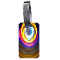 Colorful Glow Hole Space Rainbow Luggage Tags (two Sides)