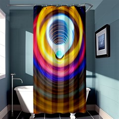 Colorful Glow Hole Space Rainbow Shower Curtain 36  X 72  (stall)  by Mariart