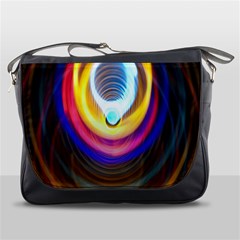 Colorful Glow Hole Space Rainbow Messenger Bags