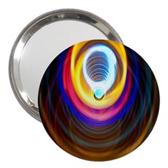 Colorful Glow Hole Space Rainbow 3  Handbag Mirrors by Mariart