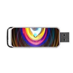 Colorful Glow Hole Space Rainbow Portable Usb Flash (two Sides)