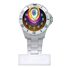 Colorful Glow Hole Space Rainbow Plastic Nurses Watch