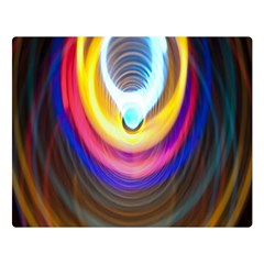 Colorful Glow Hole Space Rainbow Double Sided Flano Blanket (large) 