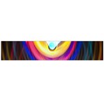 Colorful Glow Hole Space Rainbow Flano Scarf (Large) Front