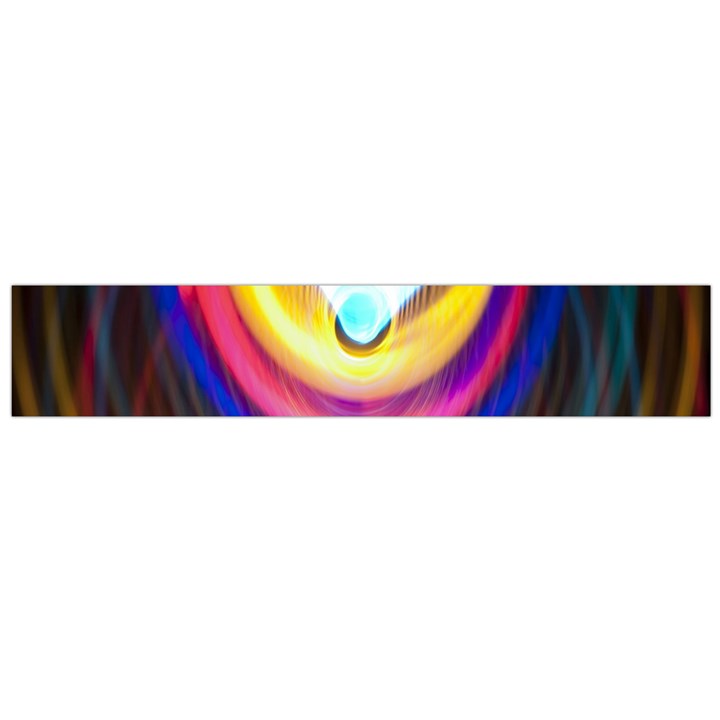 Colorful Glow Hole Space Rainbow Flano Scarf (Large)