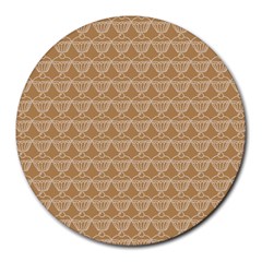 Cake Brown Sweet Round Mousepads by Mariart