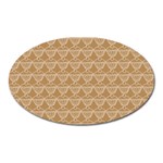 Cake Brown Sweet Oval Magnet Front