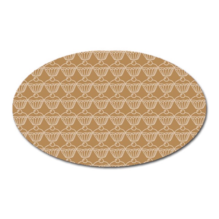 Cake Brown Sweet Oval Magnet