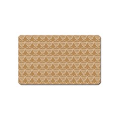 Cake Brown Sweet Magnet (name Card) by Mariart