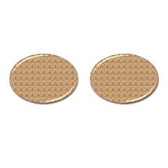 Cake Brown Sweet Cufflinks (oval)