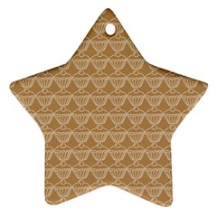 Cake Brown Sweet Star Ornament (two Sides)