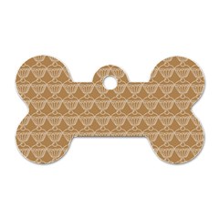 Cake Brown Sweet Dog Tag Bone (one Side)