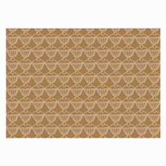 Cake Brown Sweet Large Glasses Cloth (2-side) by Mariart